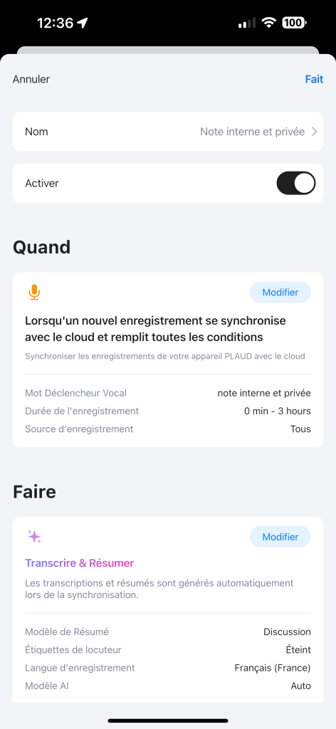 Gestion des workflows dans Plaud App Gestion des workflows dans Plaud App
