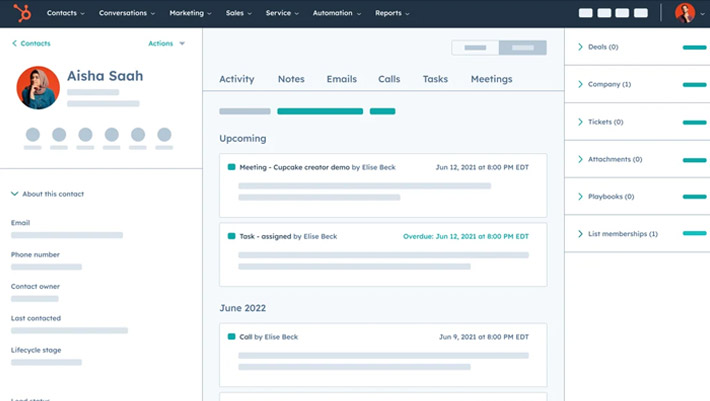 Hubspot : Historique de l'activité d'un client Hubspot : Historique de l'activité d'un client