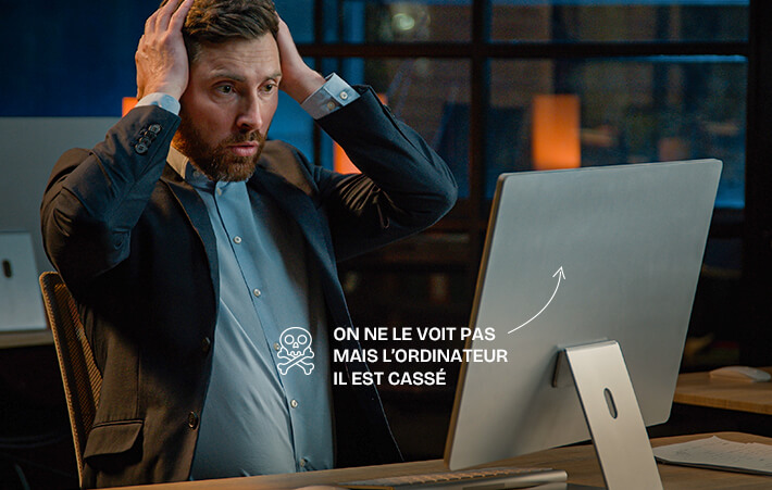 L'ordinateur est cassé