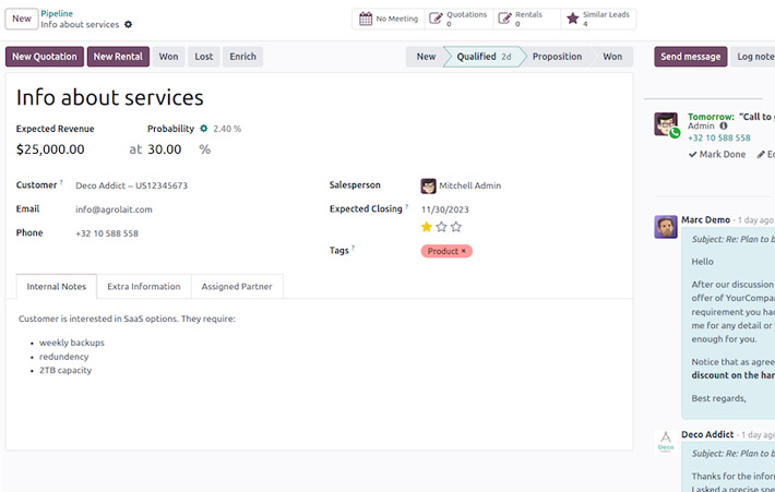 Un logiciel CRM natif à l’IA pour suivre vos pistes commerciales, établir des prévisions précises et conclure davantage d’opportunités.